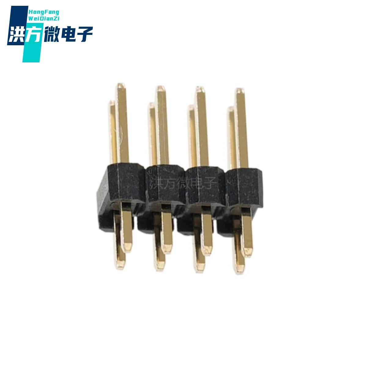 50PCS Origin,Pin Header,single row square needle,1U"Gold,spacing:2.54mm, needle length: 6mm/3mm, 3A, 250V, plastic height: 2.5mm