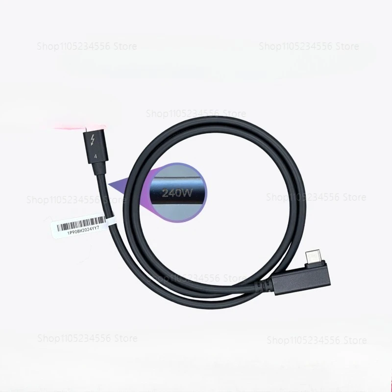 

Suitable for Thunderbolt 4 Elite PD 100W 240W Thunderbolt 3/4/5 Data Cable 40Gbps Right Angle Straight Connector Cable