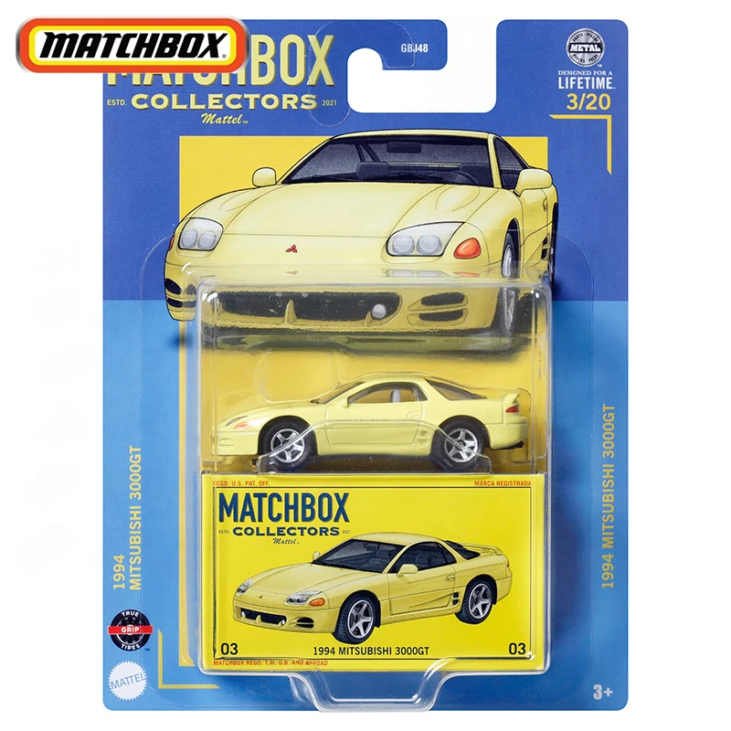 Original Matchbox Collectors Car 1/64 Metal Diecast 1994 Mitsubishi 3000GT Vehicle Model Toys for Boys Collection Birthday Gift