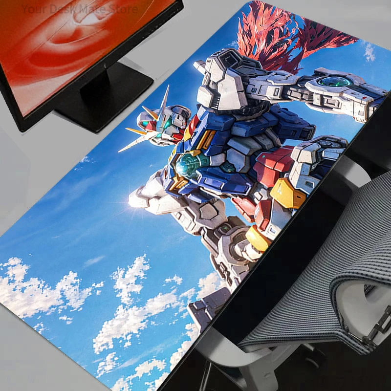 Gundam Anime Large Mouse Pad Pc Speed For e-sports Players Rug Laptop Computer Keyboard  Desk Mat Xxl Mousepad Gift