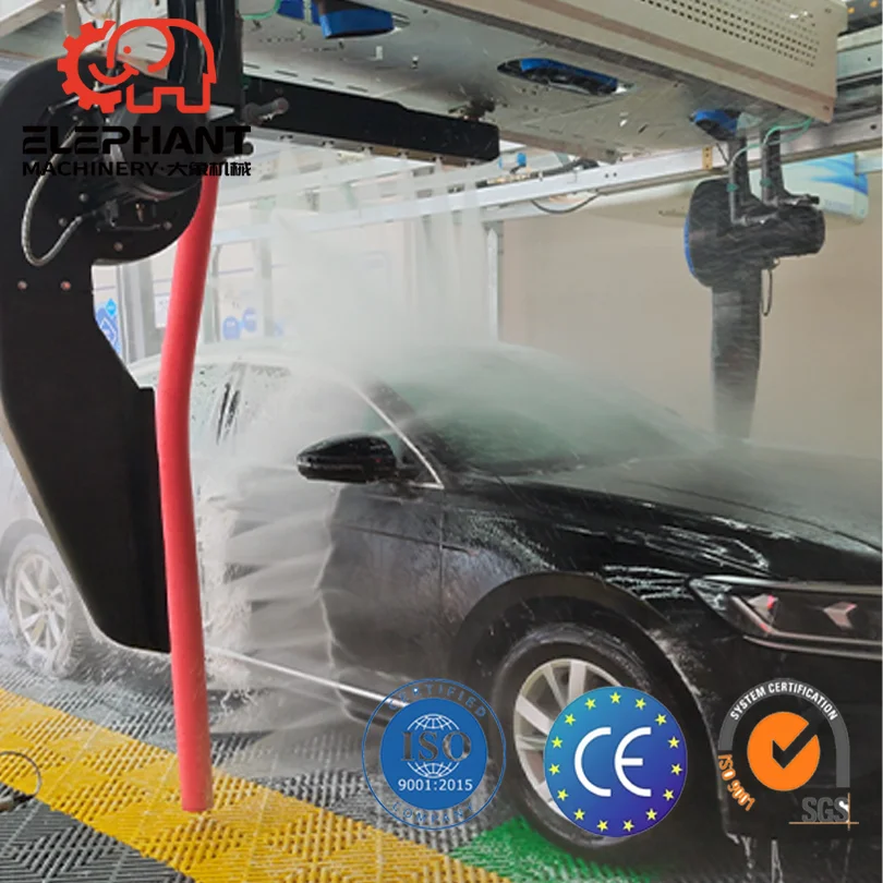 360 Rotating Single Arm Automatic Machine Wash Car with Drying System