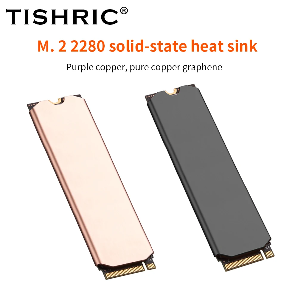 

TISHRICM2 SSD Cooler Radiator M.2 2280 Solid-State Heat Sink Thermal Pad Applicable To M.2 2280 Solid-state Drive