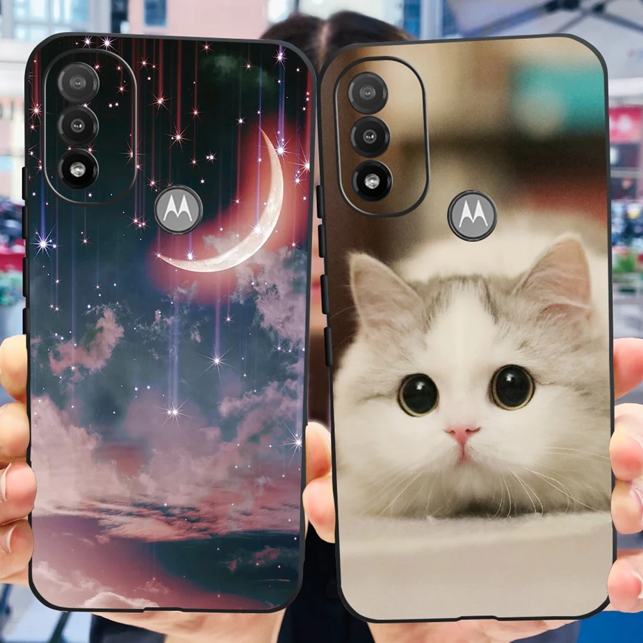 For Motorola Moto E20 Case Moto E30 E40 Cute Painted Cover Soft Silicone Phone Case For Motorola Moto E40 E 20 30 MotoE20 Bumper