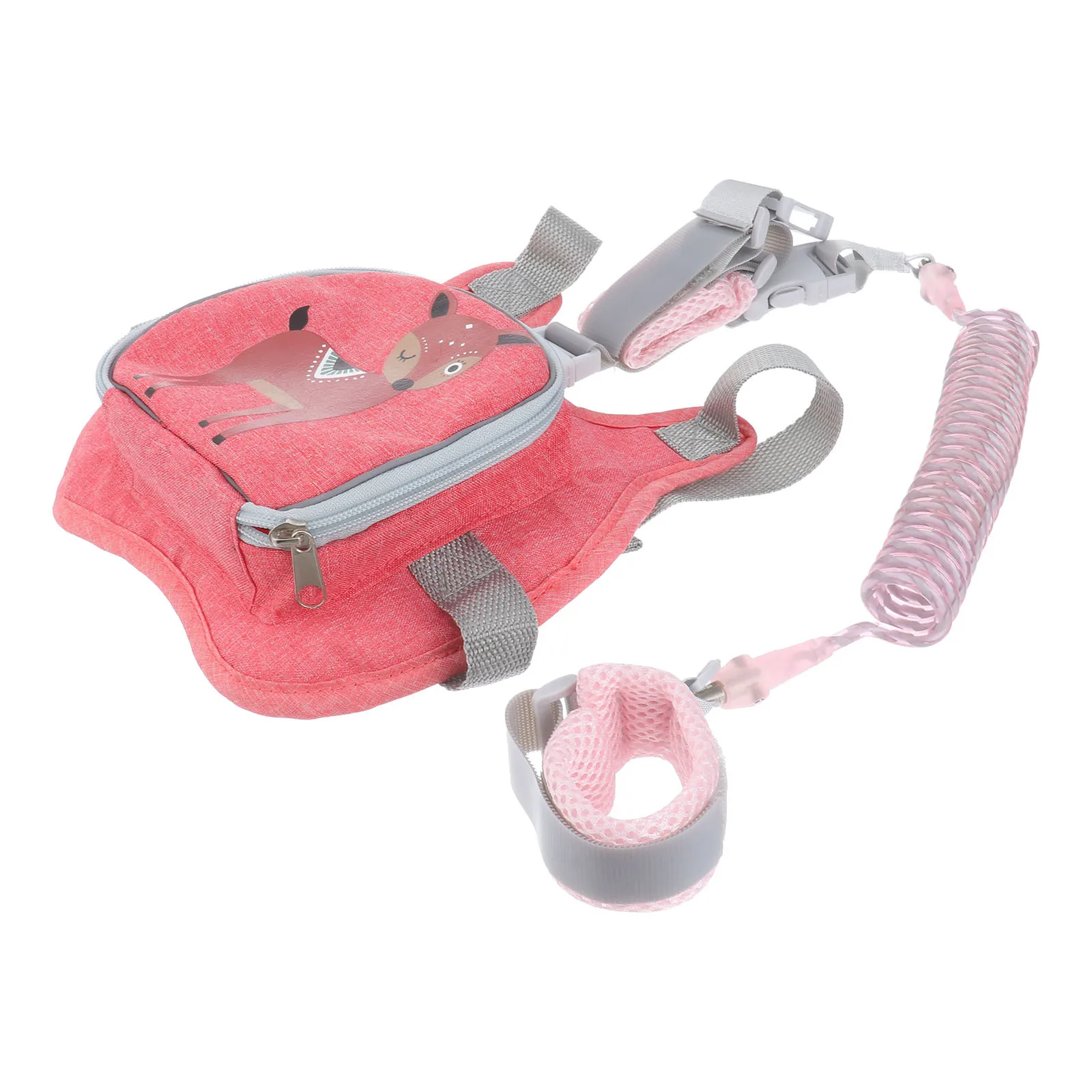 2 متر مكافحة خسر المقود للأطفال الوردي قابل للتعديل حزام أمان عاكس الطفل المقود للأطفال الصغار 6 أشهر إلى 10 سنوات الحشد #4