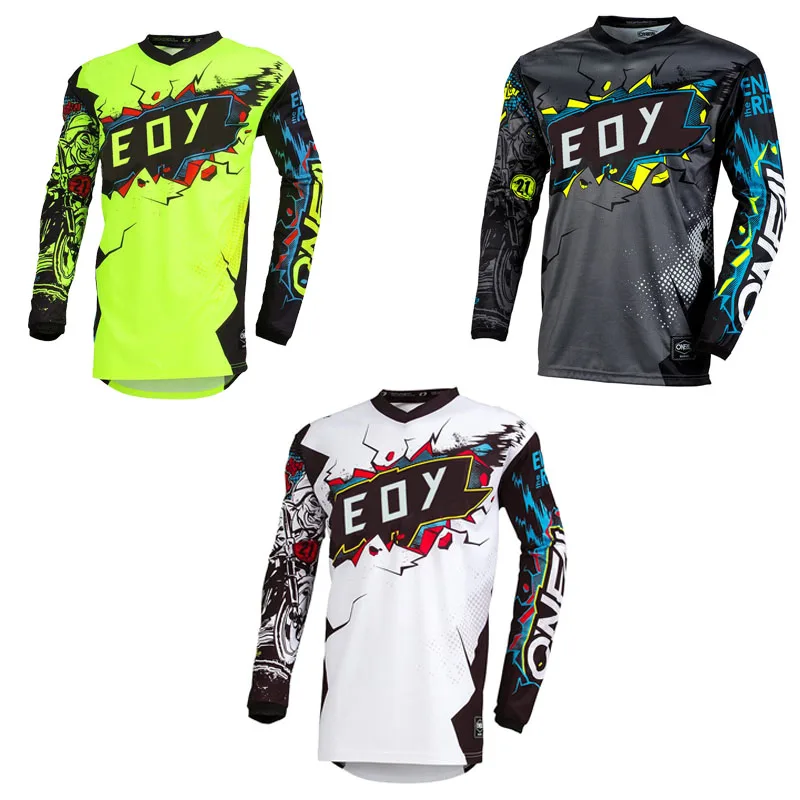

2027 Motorcycle Jersey Eoy Quick Dry Mountain Bike T-Shirt Long Sleeve Downhill Jersey MTB T shirt Moto Camo Breathable
