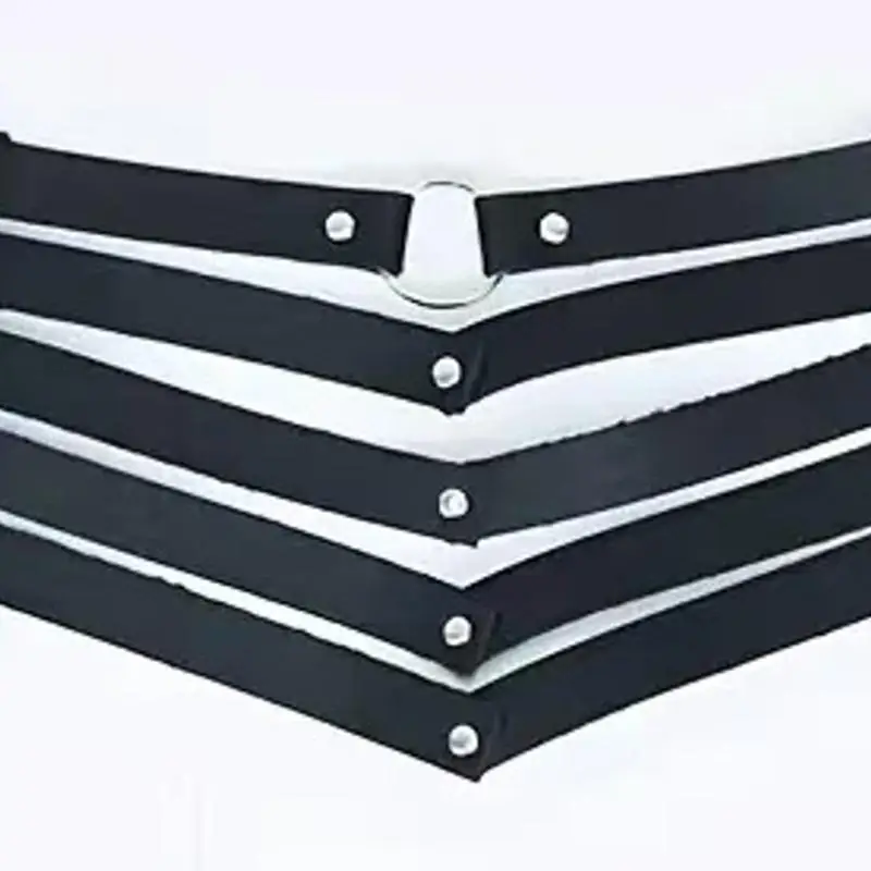 สีดําเซ็กซี่อินเทรนด์ Rock Gothic Collar สร้อยคอเครื่องประดับ Gothic เข็มขัดหนัง Rivets Harajuku Punk Choker สร้อยคอสําหรับของขวัญผู้หญิง