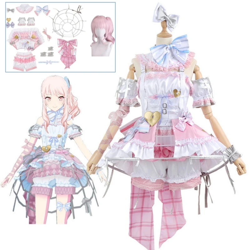 

Project Sekai Colorful Stage Akiyama Mizuki Cosplay Costume Party Christmas Halloween Carnival Girl Dress Anime Set