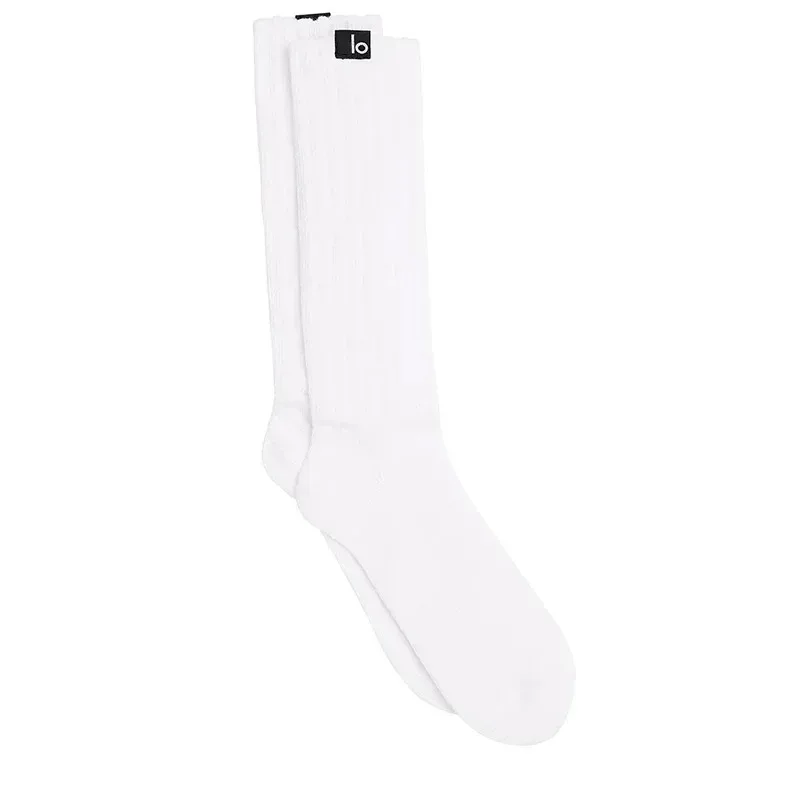 LO Scrunch Sock Sports Socks Cotton Ladies Girls Casual Knee High Boot Sock Streetwear For Men Women High Boot Loose Sock