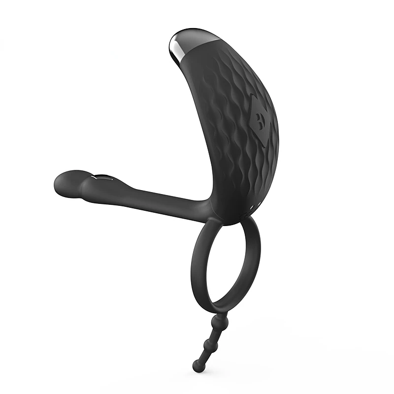 M4 APP Rechargeable Vibrating Cock Ring, Clitoris & G-Spot Dual Stimulator, Adjustable Couple Sex Toy for Men Women