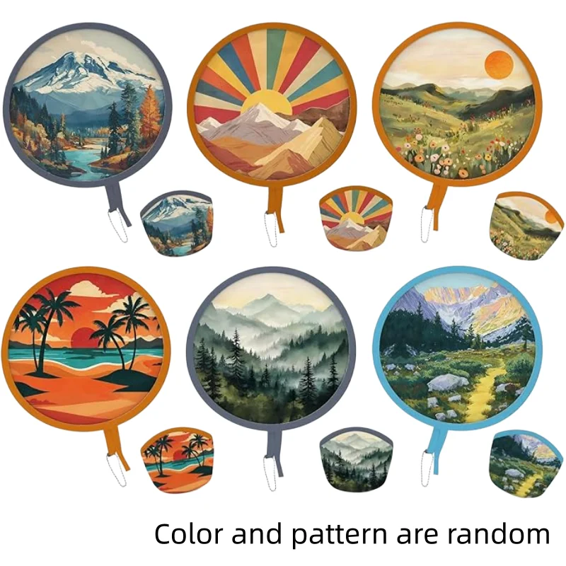 Outdoor Camping Fan - 1/2/3/4pcs Summer Handheld Folding Fan Unisex