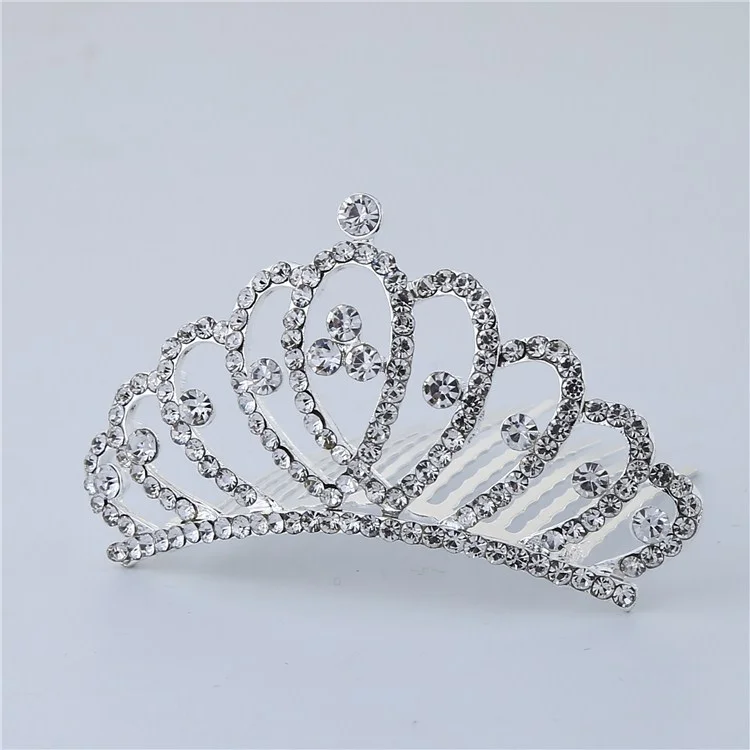 Kristallkronen-Kopfschmuck, Geburtstagsgeschenk, The Princess Performance Comb, Haarschmuck, Haarnadel, Hochzeit, Party, Braut – Detail 5