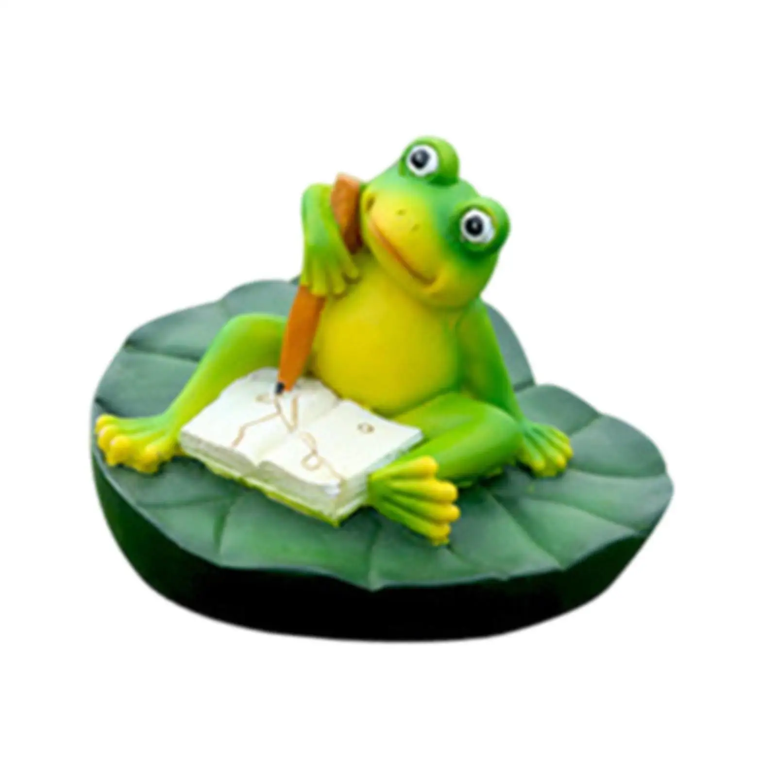 

Resin Frog Figurine for Pond, Outdoor Animal Statue, Decorative Craft