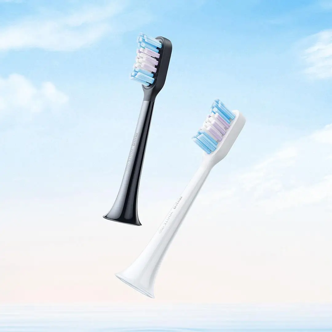 Original Xiaomi Mijia Sonic Electric Toothbrush T501/T501C Head 2pcs Full Effect Brightening Type Brush Head Replacement Heads