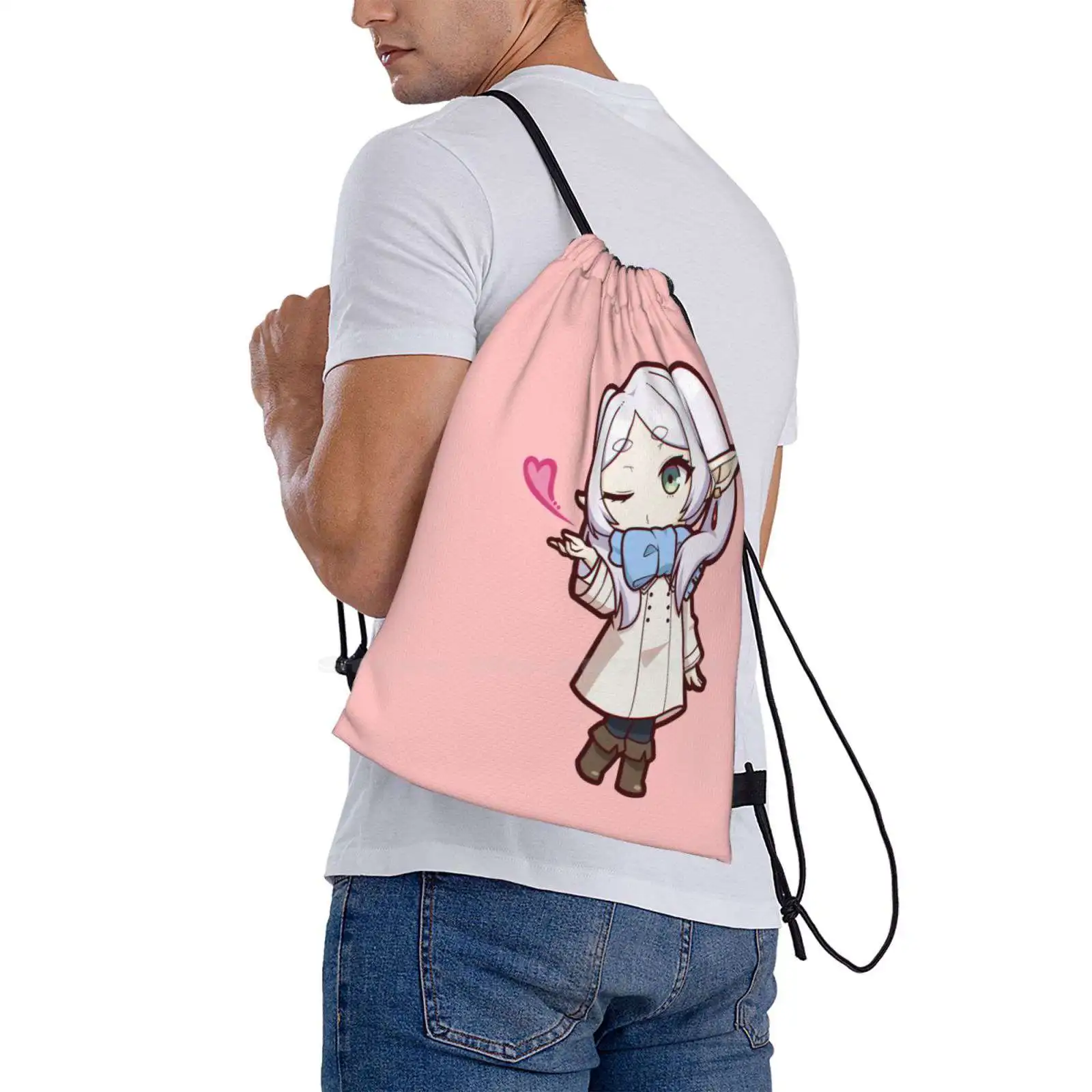 Frieren-Flying Kd'appareils Cartable Sac à Dos, Sacs à la Mode, Sousou No Frieren Chibi Mage Elf, Vente Chaude