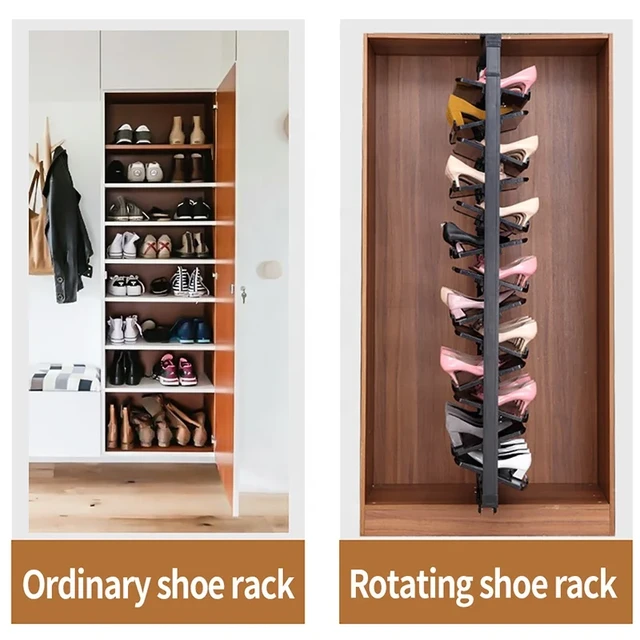 360 Degree Cloakroom Cabinet Swivel Rotating Telescopic Shoe Shelf Rack AliExpress 1503