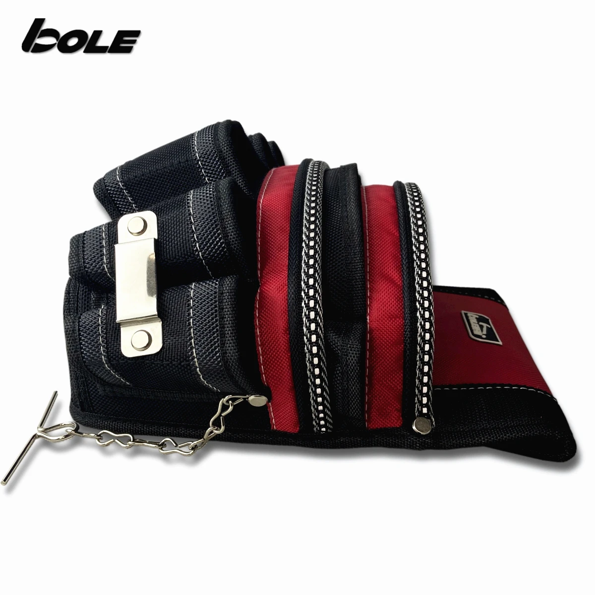 BOLE New Large Tool Waist Bag Large Capacity Tool Organizer Waist Hang Reinforced High Durability Tool Bag Electrician Bag