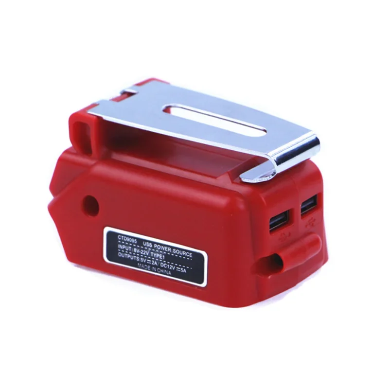Imagem -02 - Adaptador Conversor Usb para Dewalt Black & Decker Bateria de Lítio 1820v Interface de Saída 12v dc Aparelhos Compatíveis Novo