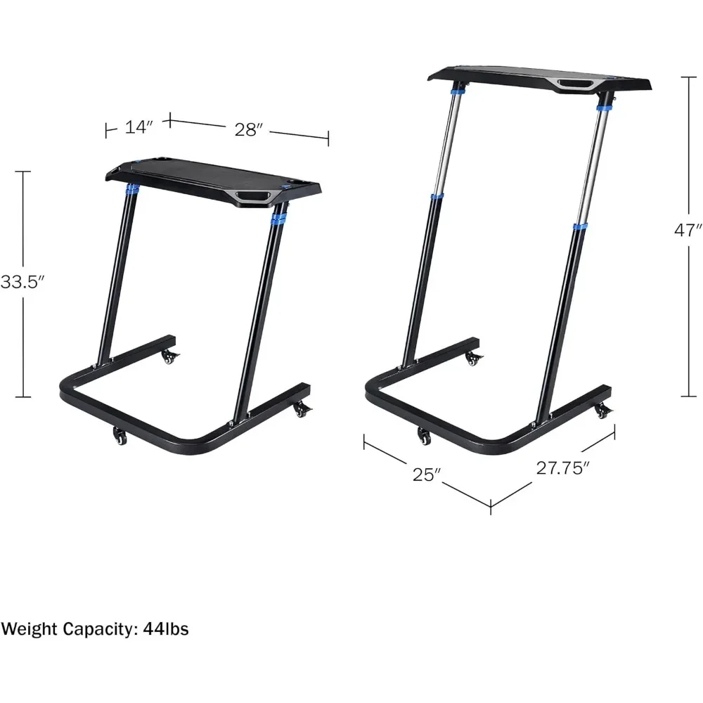 조정 가능한 자전거 트레이너 피트니스 데스크, 휴대용 워크스테이션 스탠딩 데스크, 가구