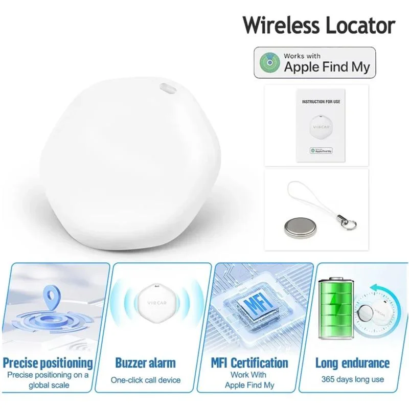 

GPS Tracker Wireless Auto for Find My APP Anti Lose Reminder Bluetooth for Iphone Car Tag Replacement MFI Locator