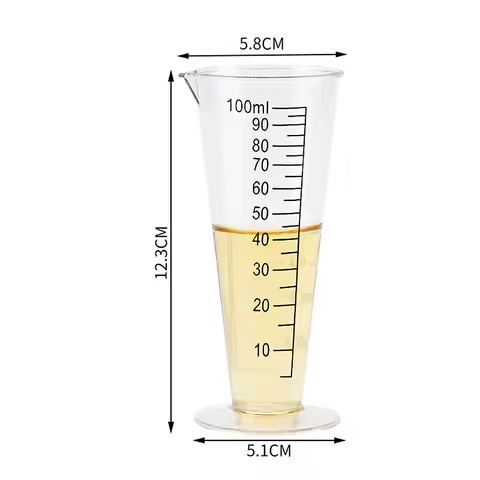 100ml Food-Grade Acrylic Measuring Cup With Scale - BPA-Free, Perfect For Kitchen & Restaurant Use
