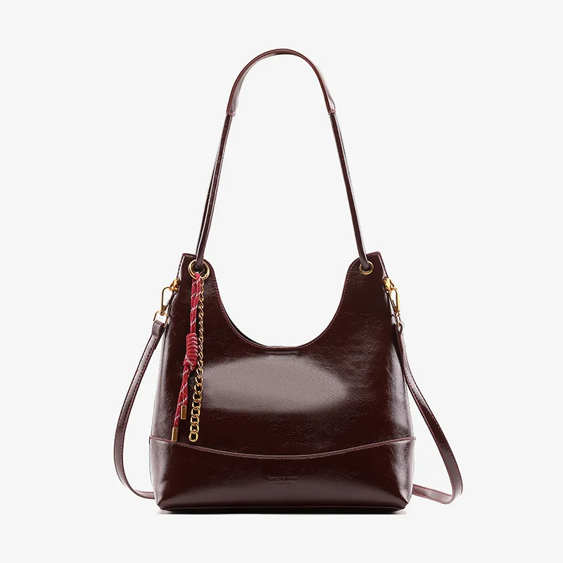 spring-summer-large-capacity-oil-wax-leather-tote-bag-mother-daughter-set-retro-commuter-bag-stylish-trendy-chinese-brand