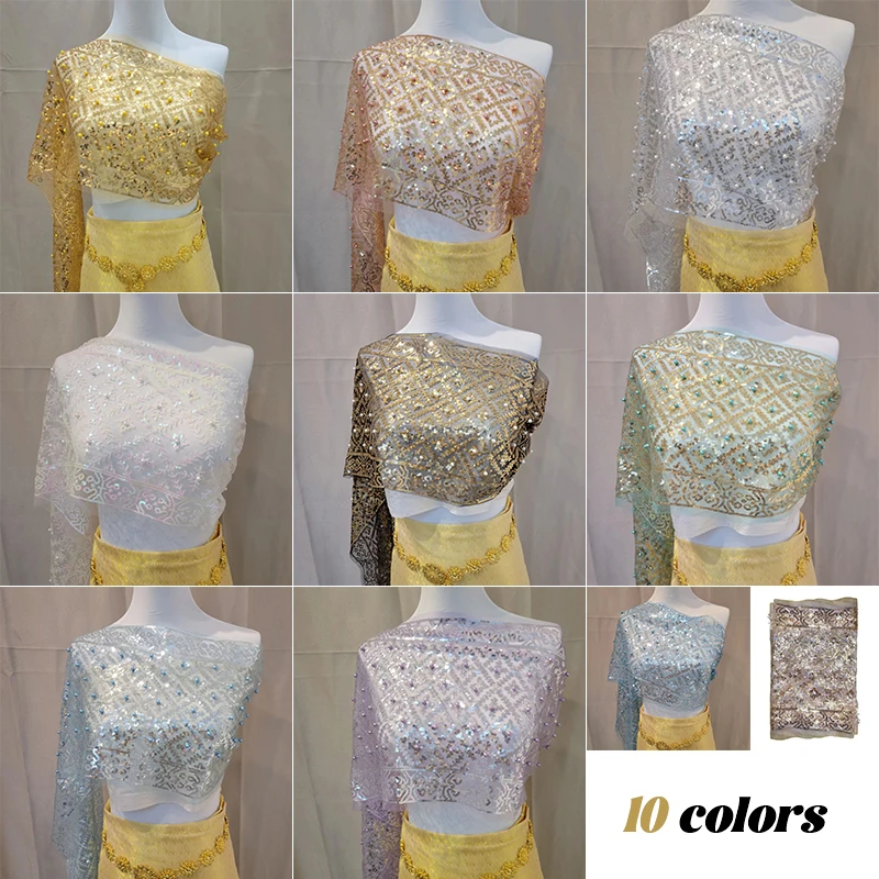 فلاش الترتر التايلاندية التقليدية شال القمم الصيف واقية من الشمس وشاح التفاف المرأة تايلاند مهرجان العرقية السياحة أداء الرقص #6