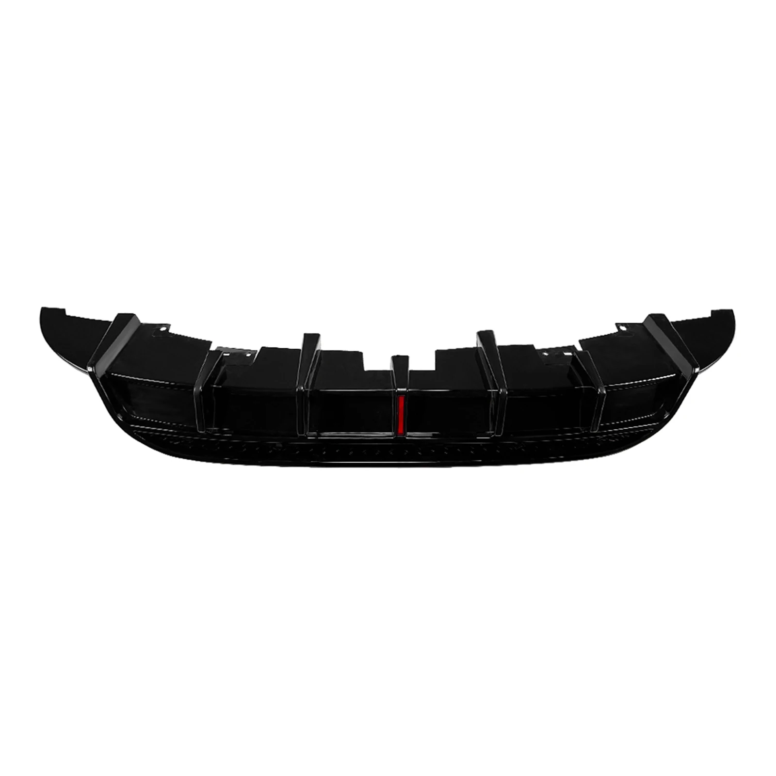 Voor Volkswagen Vw ID.3 2019-2022 Achterbumper Diffuser Lip Carbon Fiber Look/Gloss Black Boot Staart onderste Spoiler Plaat Splitter