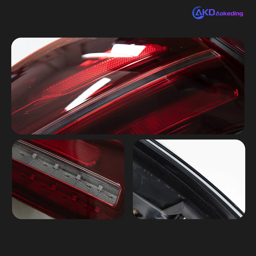 Światła samochodowe do Porsche 958 Cayenne LED Tail Lamp 2011-2014 Tail Light Signal Drl Rear Stop Brake Animation Automotive Accessory