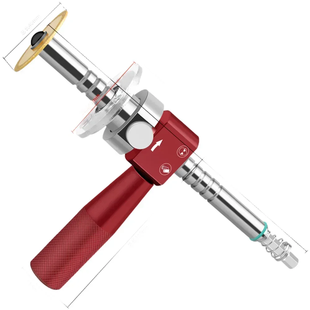 Adjustable Depth PVC Pipe Cutter with 4CM High Hardness Blade and Ergonomic Handle for Drainage Pipe Cutting Applications