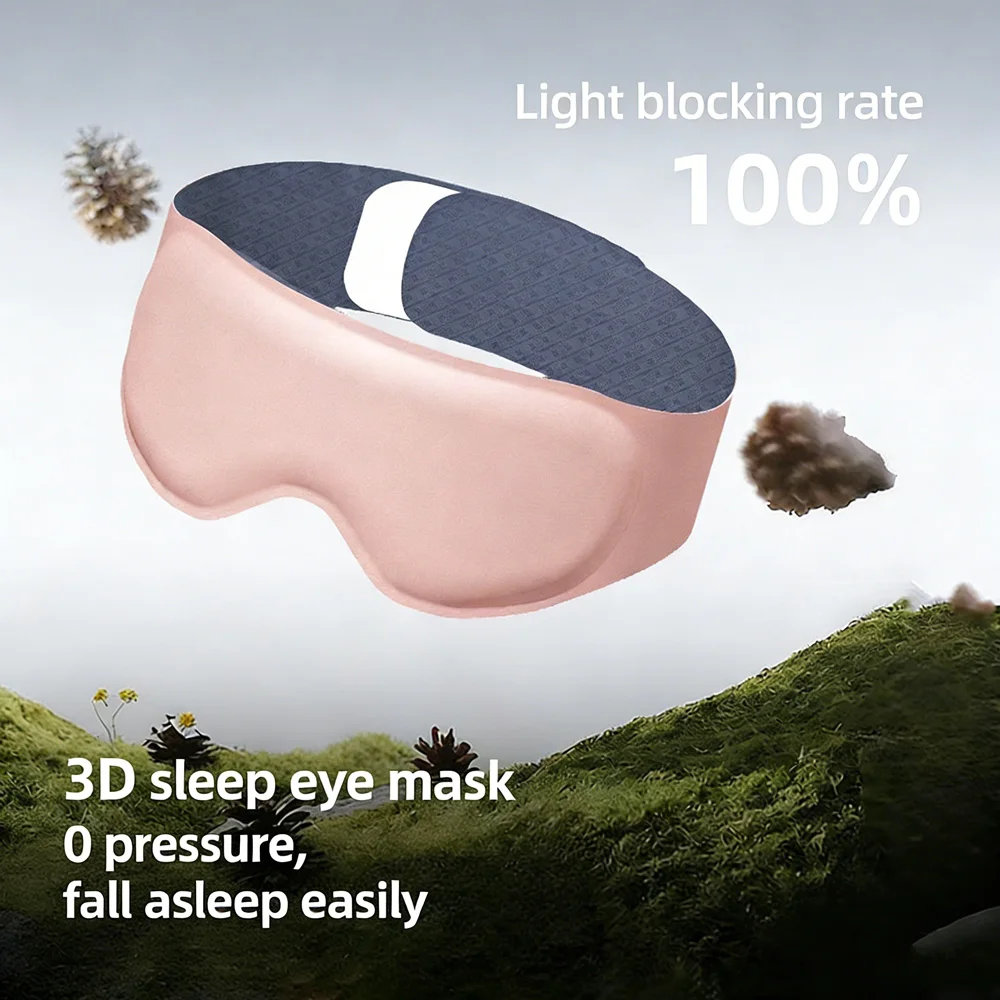 Sleep Mask, Three Dimensional Contour Zero Pressure Nap Sleep Eye Mask, Soft and Skin-Friendly Eye Mask for Nap, Traveling