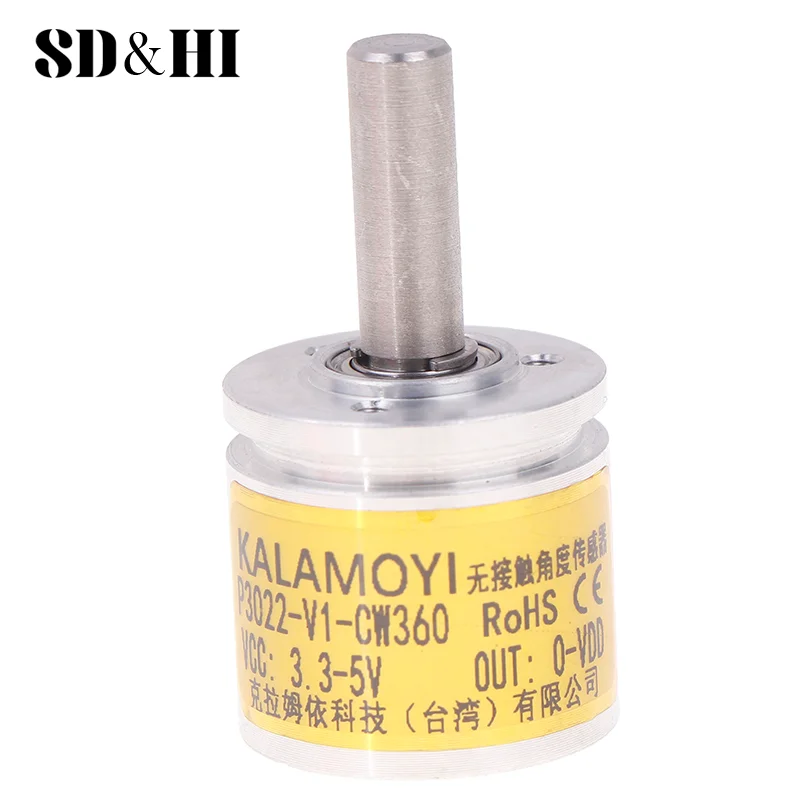 1 PCS P3022-V1-CW360 Waterproof Rotary Hall Angle Sensor 0-360 Degree Full Circle Magnetism NEW Angle Sensor