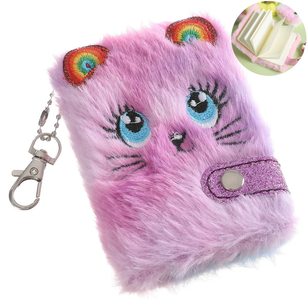 Ipetboom Bloc de notes de bière de dessin animé en peluche - Bloc-notes pour enfants et filles