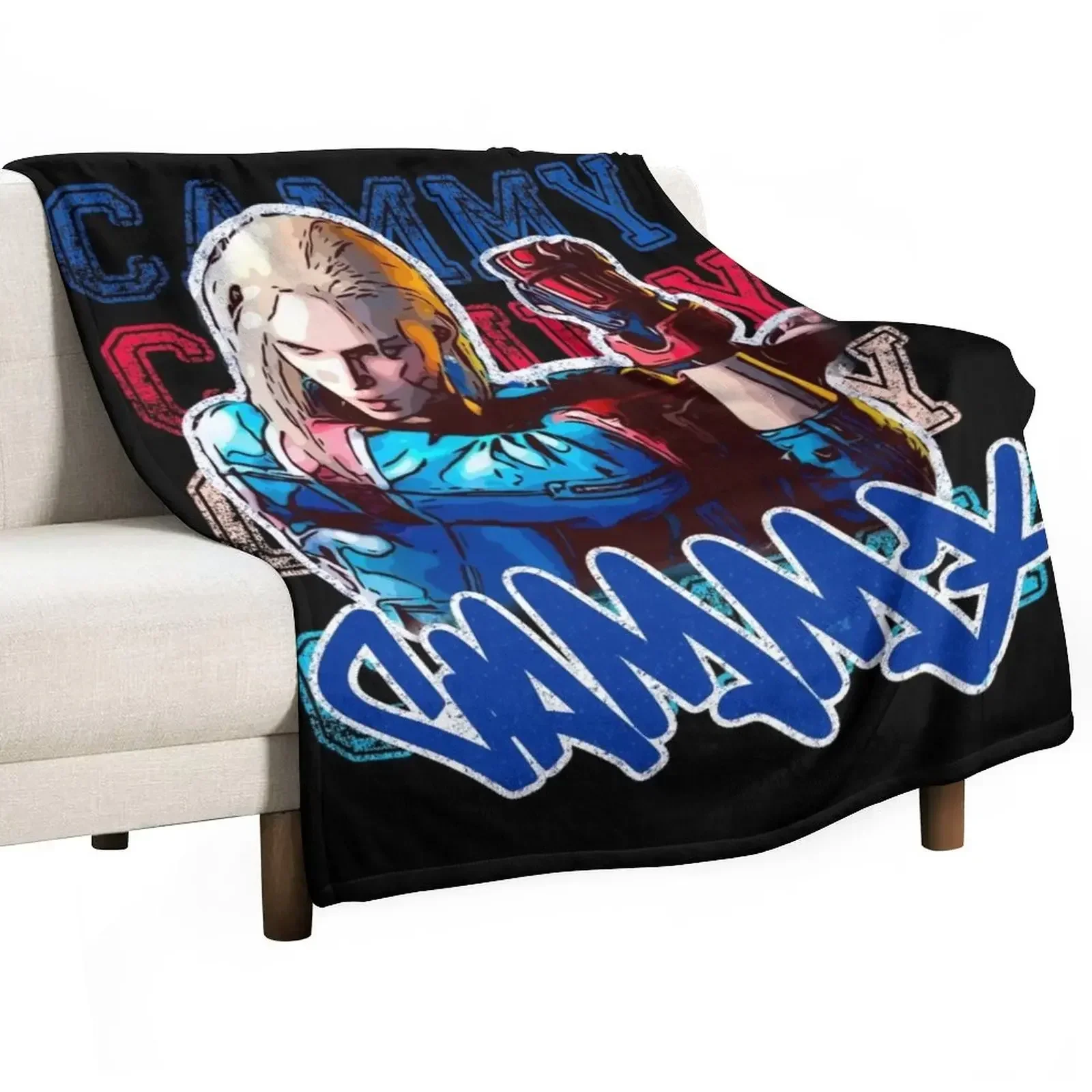 

Sf6 Cammy fan, United Kingdom, British, Throw Blanket Bed Bed covers Blankets