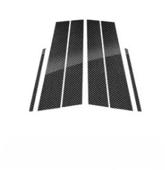 

For Mercedes Benz C Class W204 2007-2013 B Pillar Real Carbon Fiber Sticker Car Exterior Trim Accessories Decoration Upgrade