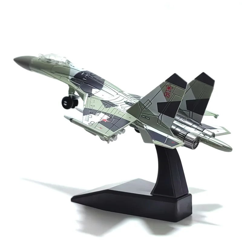 1/100 escala russo Su-35 lutador simulação modelo de aeronave em miniatura plástico diecast aviões brinquedo para crianças coleção presente