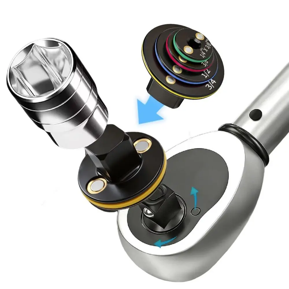 Heavy Duty Ratchet Converter Impact Resistant Color-Coded Impact Socket Adapter Set Stop Dropping Magnetic