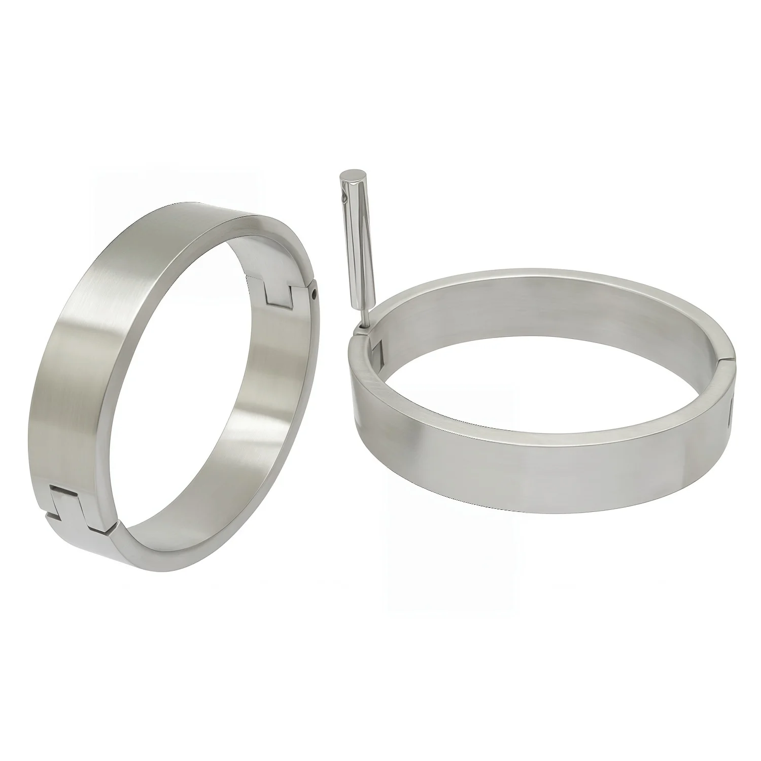Stainless Steel Lockable with Hexagon Screw Wrist Cuff Bangle Bracelets for Men Fashion Jewelry Accessory