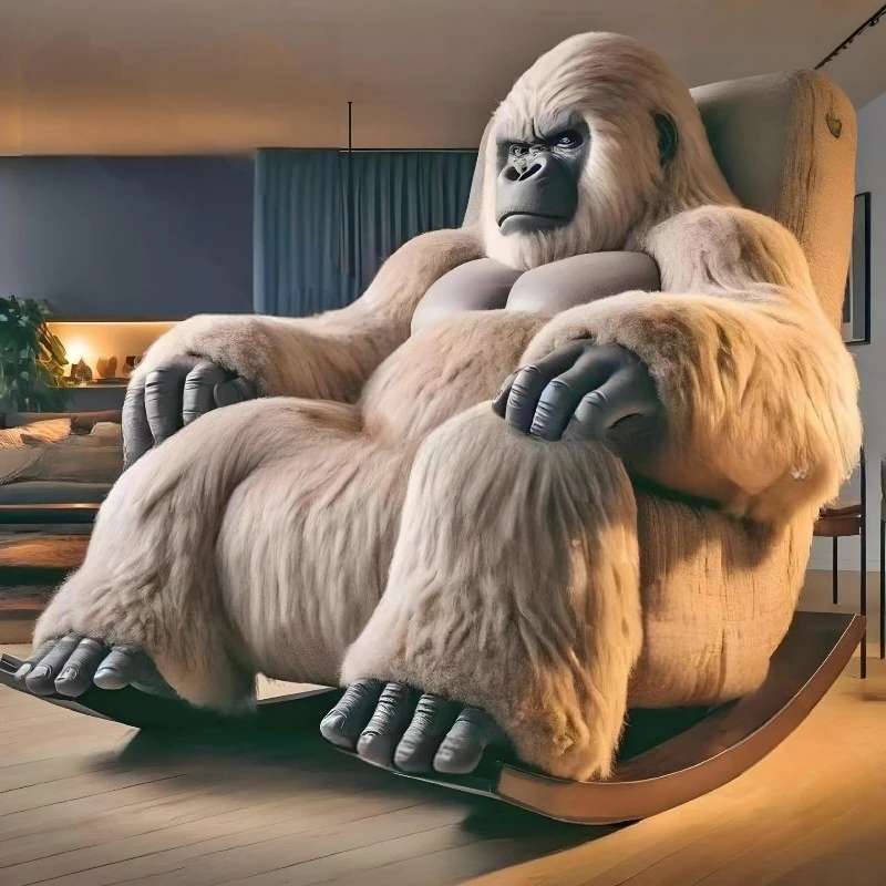 Internet celebrity King Kong sofa chair living room furniture two-dimensional sofa bedroom bed creative size apartment