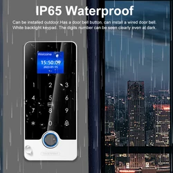 Support Tuya App Fingerprint RFID Access Control System Door Lock Electronic Gate Bluetooth Opener Home Digital Set Biometric