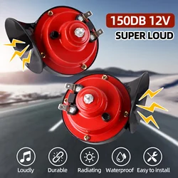 Car Horn 12v Double Horn for Trucks Trains Motorcycles Electric Snails Horn