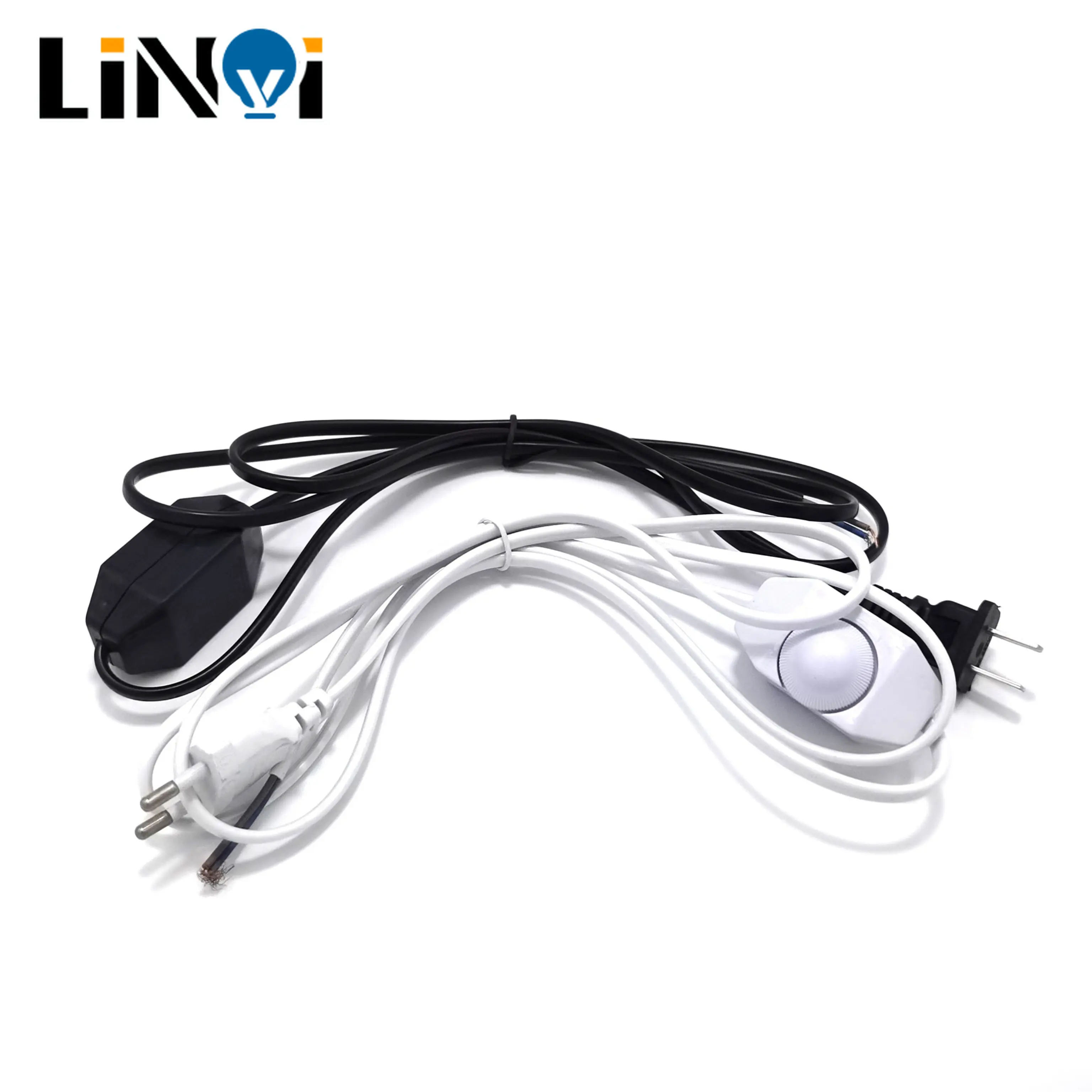 1.8M LED Dimmer Switch Cable Light Modulator Lamp Line Dimmer Controller For Table Lamp EU/US Plug 220V Electricity wire