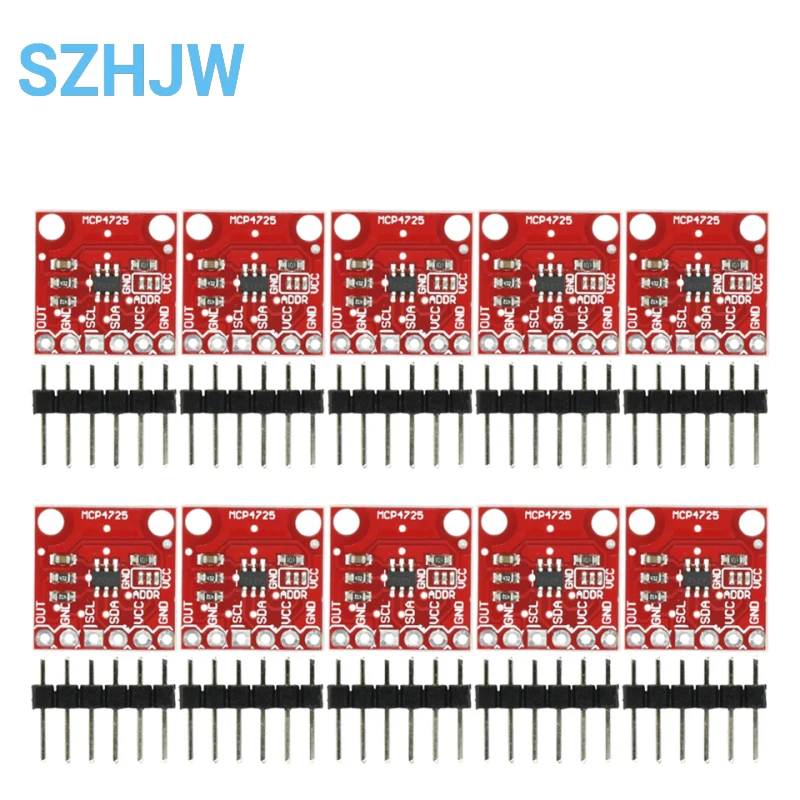 MCP4725 I2C DAC Breakout Module â€“ 12-Bit Digital to Analog Converter with EEPROM for Arduino ESP32 (1/5/10PCS)