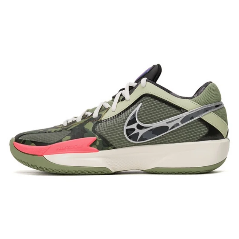 

Nike Cushioning Support and Stability Training Men's Actual Game Basketball Shoes, Wear-Resistant Wrap-Around Strong Anti-Twist Design Court Mid-Top Basketball Shoes, Air Zoom G.T Cut Academy Eye-Catching Dark Green Color Casual Sports Basketball Shoes, a