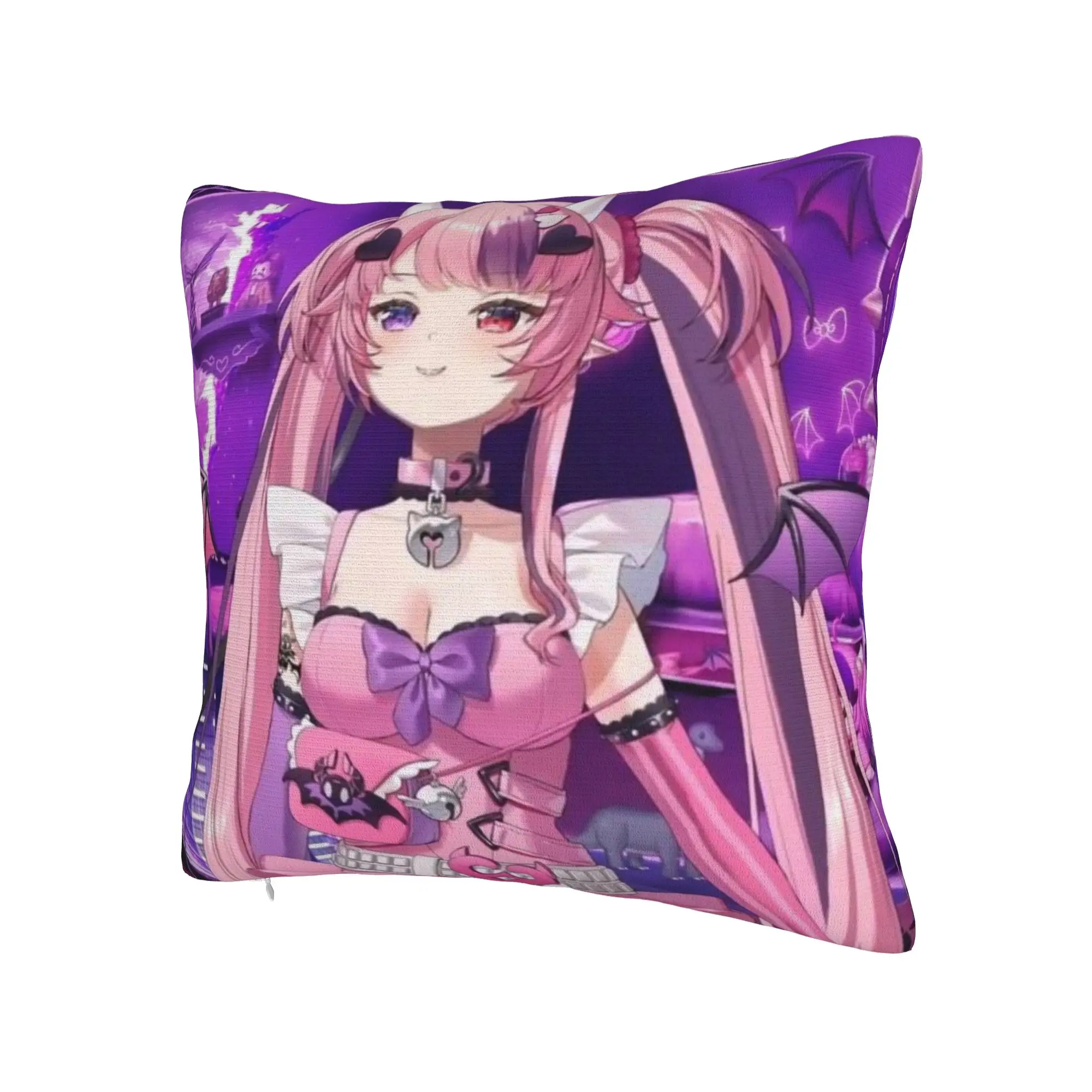 Pillow Cover Ironmouse Vtuber  Cute Funny Pillow Case For Sofa Bedroom Home Decor Pillowcases