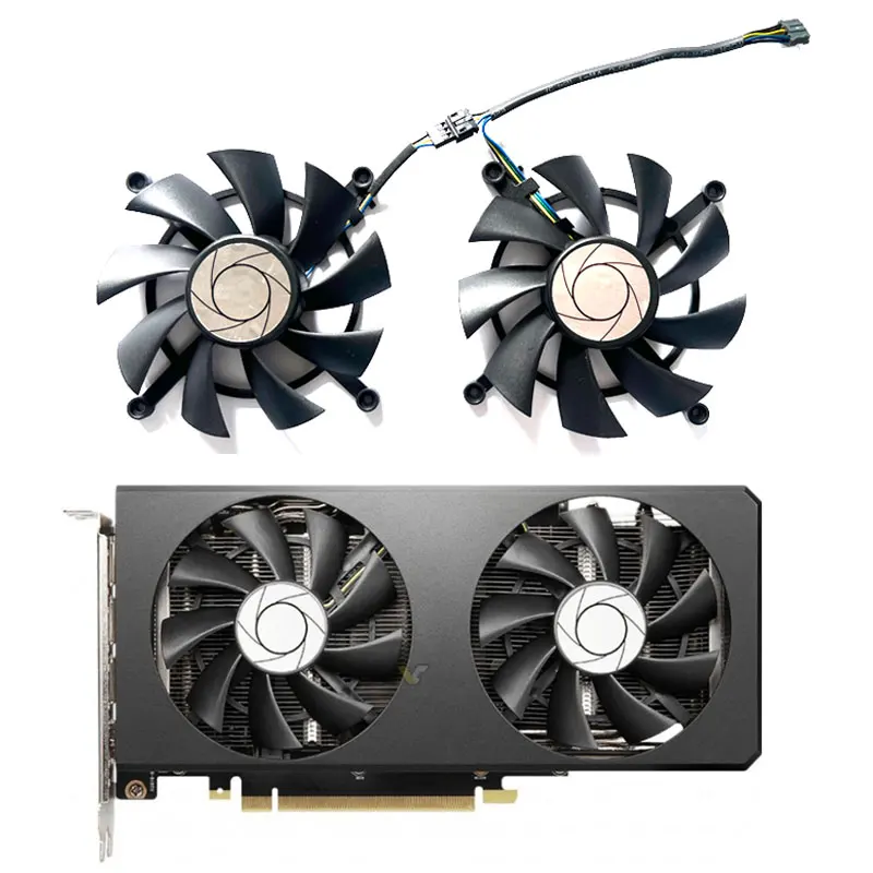 82MM New For MSI GeForce RTX3060ti 3070 LHR 8GB Twin Fan OC mechanic Graphics Card Replacement Fan HA9015H12SC-Z