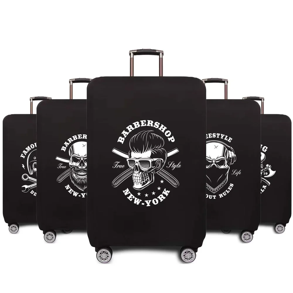 Travel Suitcase Cover Luggage Cover Protective Suitcase 18- 28inch Skull Series Elastic Dust Cover