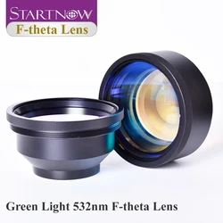 Startnow F-theta Scan Lens 532nm Green Light Laser Marking Machine Galvo System M85 Thread Scan Field 70x70mm Optical Scan Lens