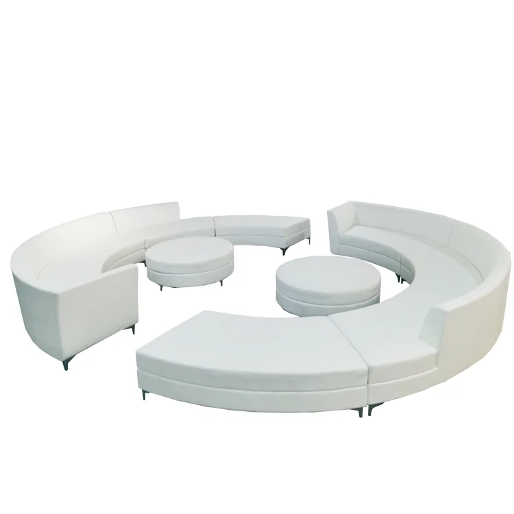 Customizable Circle Circular Couch round sofa white wedding sofa commercial sofa furniture