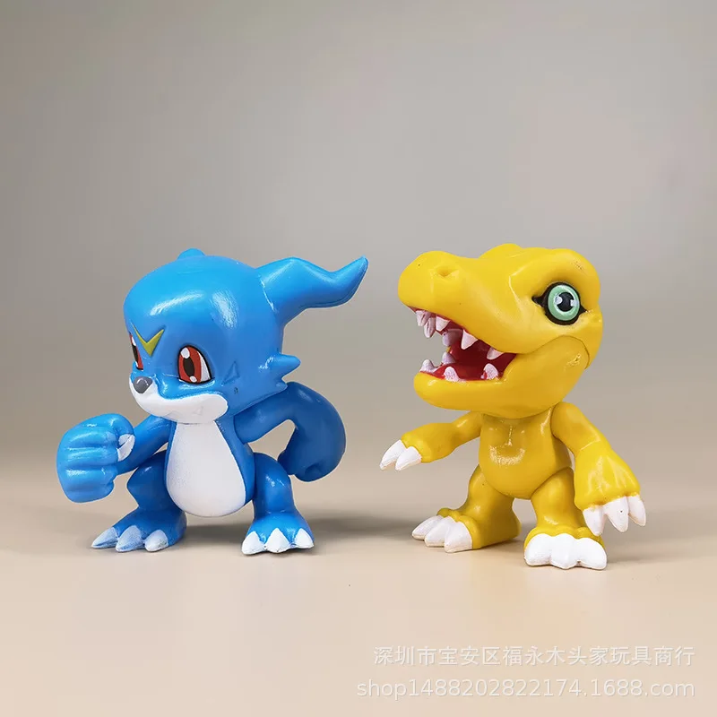 New Digital Monster Animal Figures Evolutionary Edition 6 Models Doll Model Desktop Collection Decoration Toys Children'S Gifts