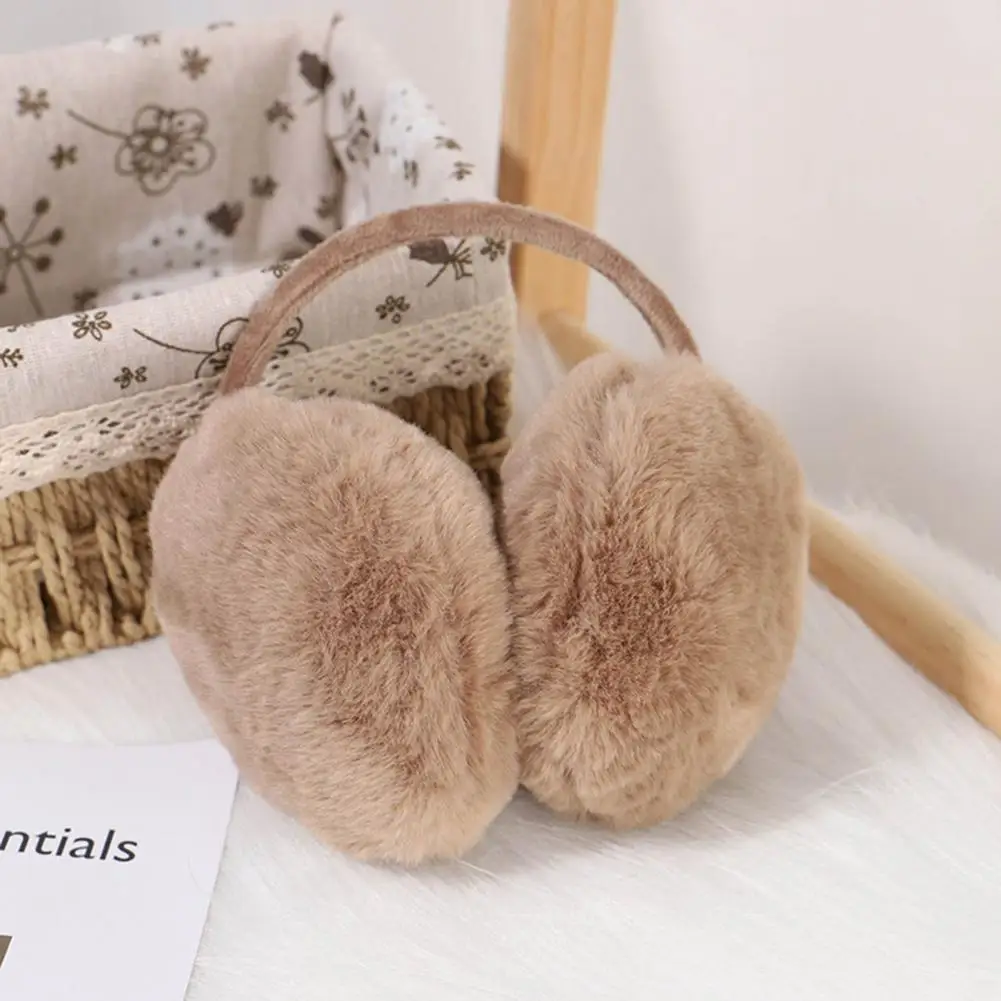 2025 Faux Rabbit Ear Muffs Fur Solid Color Winter Ear Caps Fuzzy Winter Warm Earmuffs for Women Plush Ear Covers 귀마개 ohrenwärmer